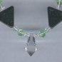 Green Goldstone Necklace - Earring set