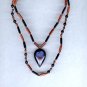 Blue & Brown Goldstone Necklace