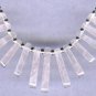 Rose Quartz  Bib Necklace