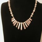 Rose Quartz  Bib Necklace