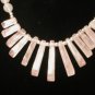 Rose Quartz Bib Necklace