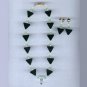 Green Goldstone Necklace - Earring set
