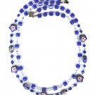Dark Blue Cloisonne necklace