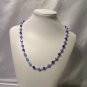 Silver and Blue Cats' Eye Necklace