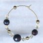 Blue Goldstone Necklace - Earring set