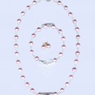 Matching Bead Necklace - Bracelet - Earring Set