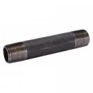 Schedule 40, 4" Diam x 8" Long Steel Black Pipe Nipple