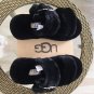 Black Size US9=Eur40 Women Furry Slippers Fuzz Yeah Slides Indoor Flip Flops Sandals