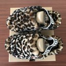 Leopard Size US11=Eur42 Copy Women Furry Slippers Australia Fluff Yeah Slides Fur Slides Slippers