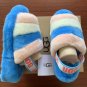 Light Blue Size US5=Eur36 Copy Women Furry Slippers Australia Fluff Yeah Slides Fur Slides Slippers