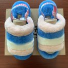 Light Blue Size US10=Eur41 Copy Women Furry Slippers Australia Fluff Yeah Slides Fur Slides Slippers