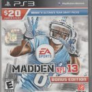 EA Sports Madden NFL 13: Bonus Edition (Sony PlayStation 3, 2012) Complete. EA Sports Madden NFL 13: Bonus Edition (Sony PlayStation 3, 2012) Complete.