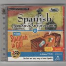 Spanish Vocabulary Builder & Spanish to Go! Combo Pack (2-CD, PC, 2001, W95, W98
