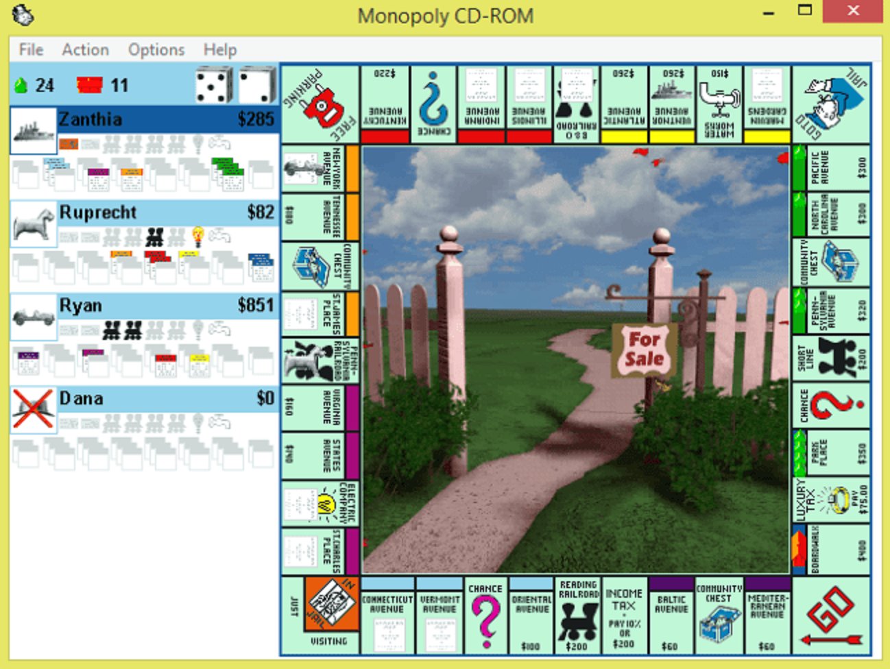 Monopoly Jewel Case (PC, 1996) Win98, Win2000 & WinXP