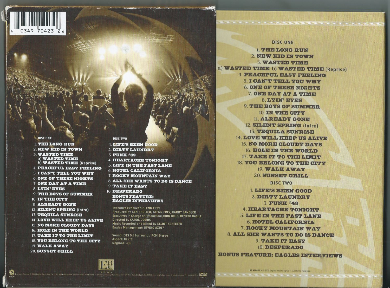 Eagles Farewell Tour Melbourne Full Concert 2005 The Eagles - Farewell I Tour: Live From Melbourne (DVD, 2005, 2-Disc Set)
