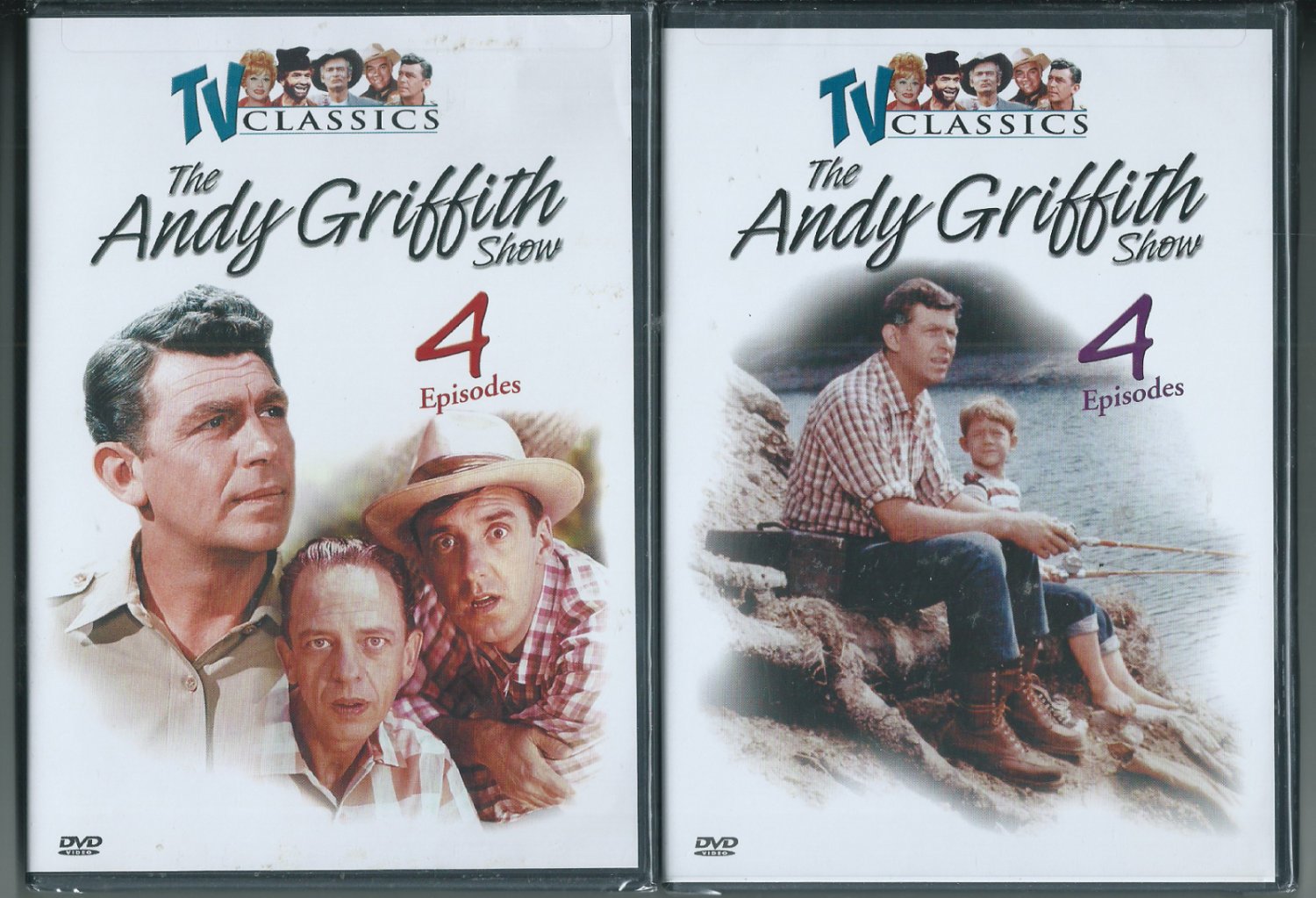 The Andy Griffith Show -TV Classics: Vol. 1 & Vol. 2 (DVD, 2002, B&W) New