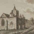 1797 Antique Print Old Leighlin Church County Carlow Ireland