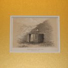 Set of 2 Antique Prints 1858 Cloghaun’s Kerry, Ireland