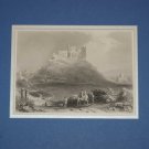 Two Antique Prints, Approach to Cashel & Holy Cross Abbey, Tipperary, Ireland