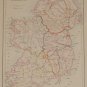 Antique Map Ireland 1871