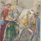 Antique Print 1848 Hand Coloured Florence