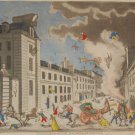 Explosion D’une Machine Infernale Mourlot Print 1944