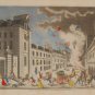 Explosion Dâune Machine Infernale Mourlot Print 1944