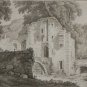 1817 Aquatint Vue du Bastion aux Ormes Piringer