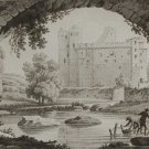 1817 Aquatint Pris Sous Le Pont St Antoine