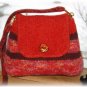 Felted Wool Purse Paprika Artist Hand Made fully lined with pocket