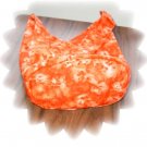 Cute little two triangle Tote/Purse orange with burnt orange lining, many extras