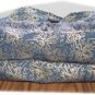 Pleated button Tote Purse, glitter gold print denim, medium/large, many extras