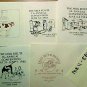 MILK ROUTE CONVENTION ENVELOPES 5 DIF. CONV. 10, 11, 13, 14, 16  mr11 No Stamps MORE . . . .