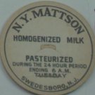 NY MATTISON, NJ, HOMOGINIZED MILK, MILK BOTTLE CAP, Mc13-Quantities available read on