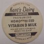 KENTS DAIRY FARMS, OLEAN, NY, VIT. D MILK, MILK BOTTLE CAPS, Mc41-Quantities avail