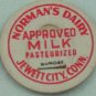 NORMAN’S DAIRY, JEWITT CITY, CONN, APPROVED MILK, CREAMER CAP, MILK BOTTLE CAP, Mc38-read FAQ