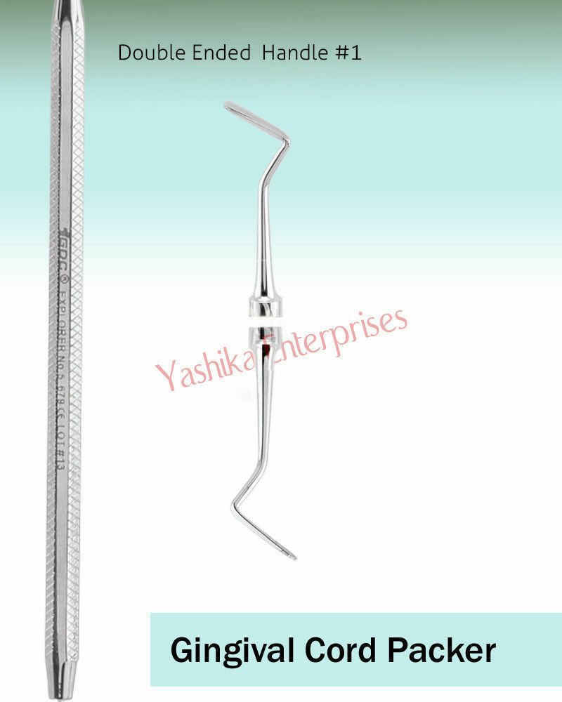 Dental Instrument GINGIVAL CORD PACKER Non-Serrated #1 GCP113N Original Tools