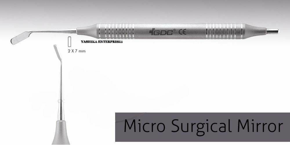 Dental MICRO SURGICAL MIRRORS Rectangular Mirror DENTIST # Small # 2x7mm MM1 mnb