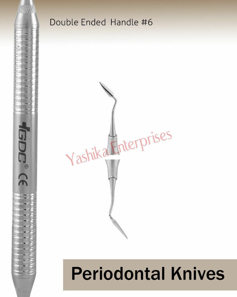 Dental PERIODONTAL KNIVES Goldman Fox Knife #6 KGF8 Surgery Instrument Tool FGB