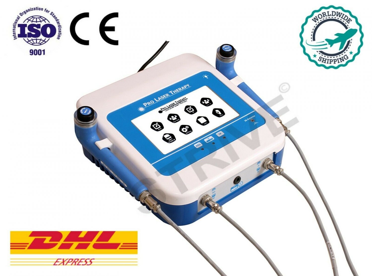 Original Sports Injury Low Level Laser Therapy Red & IR 2 Probes Touch Screen