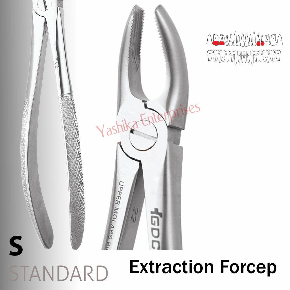 Dental EXTRACTION FORCEPS Tool Upper Molars Right # 17 Standard FX17S Instrument