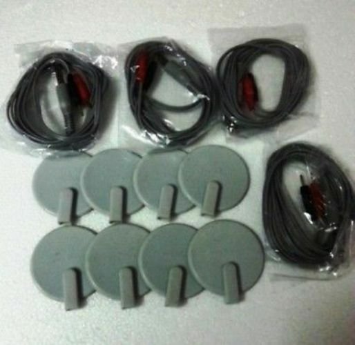 Electrotherapy Dynoplus Cables and Re-usable Electrodes for 4 Channel Device DHI