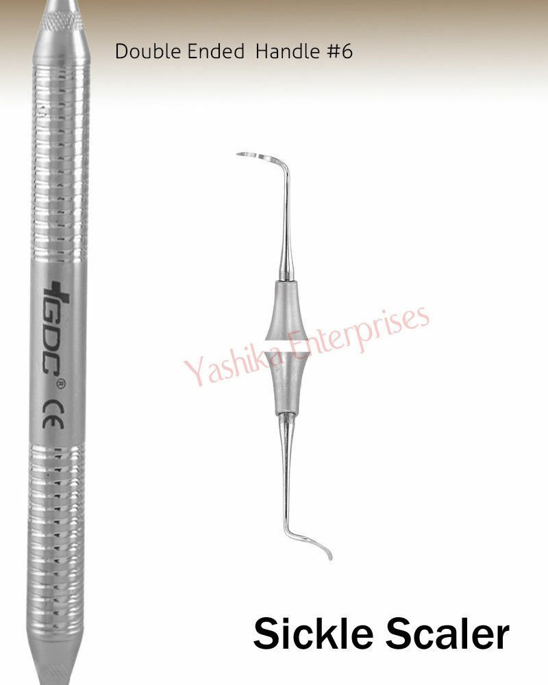 New Dental SICKLE SCALERS Posterior #6 SCNEVI2 Oral Instrument