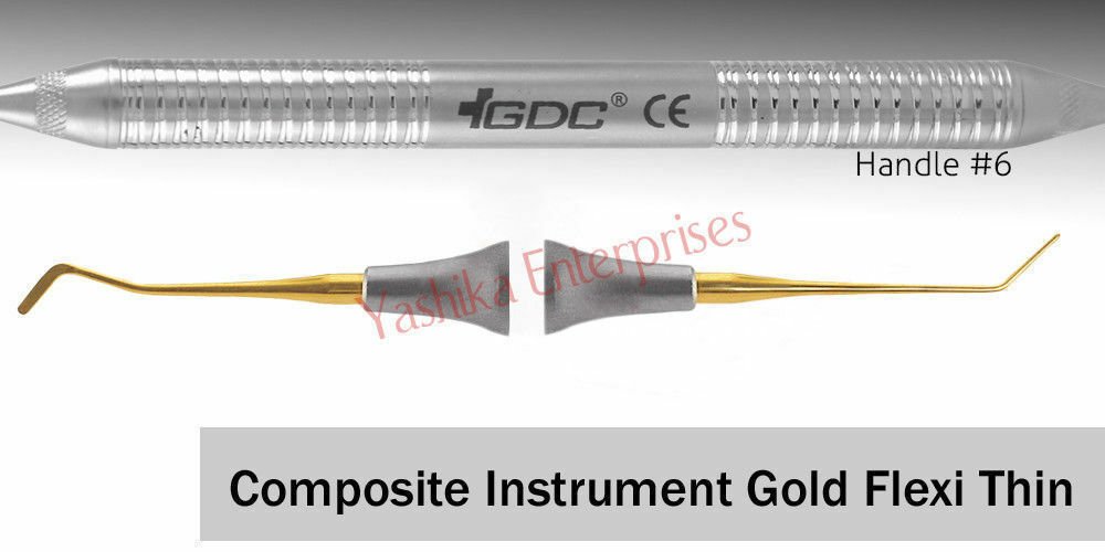 Dental Composite Flexi Thin Gold Titanium #6 CIGFTMINI1 Composite Tools