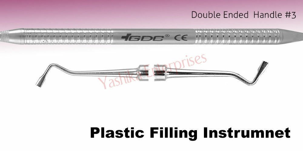 Dental Instrument PLASTIC FILLING INSTRUMENT PLGH3 #3 Treatment Tool