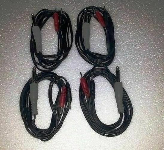 New 4 Nos Electrode Cable Lead Wires Electrotherapy Dynopulse Machine DPF