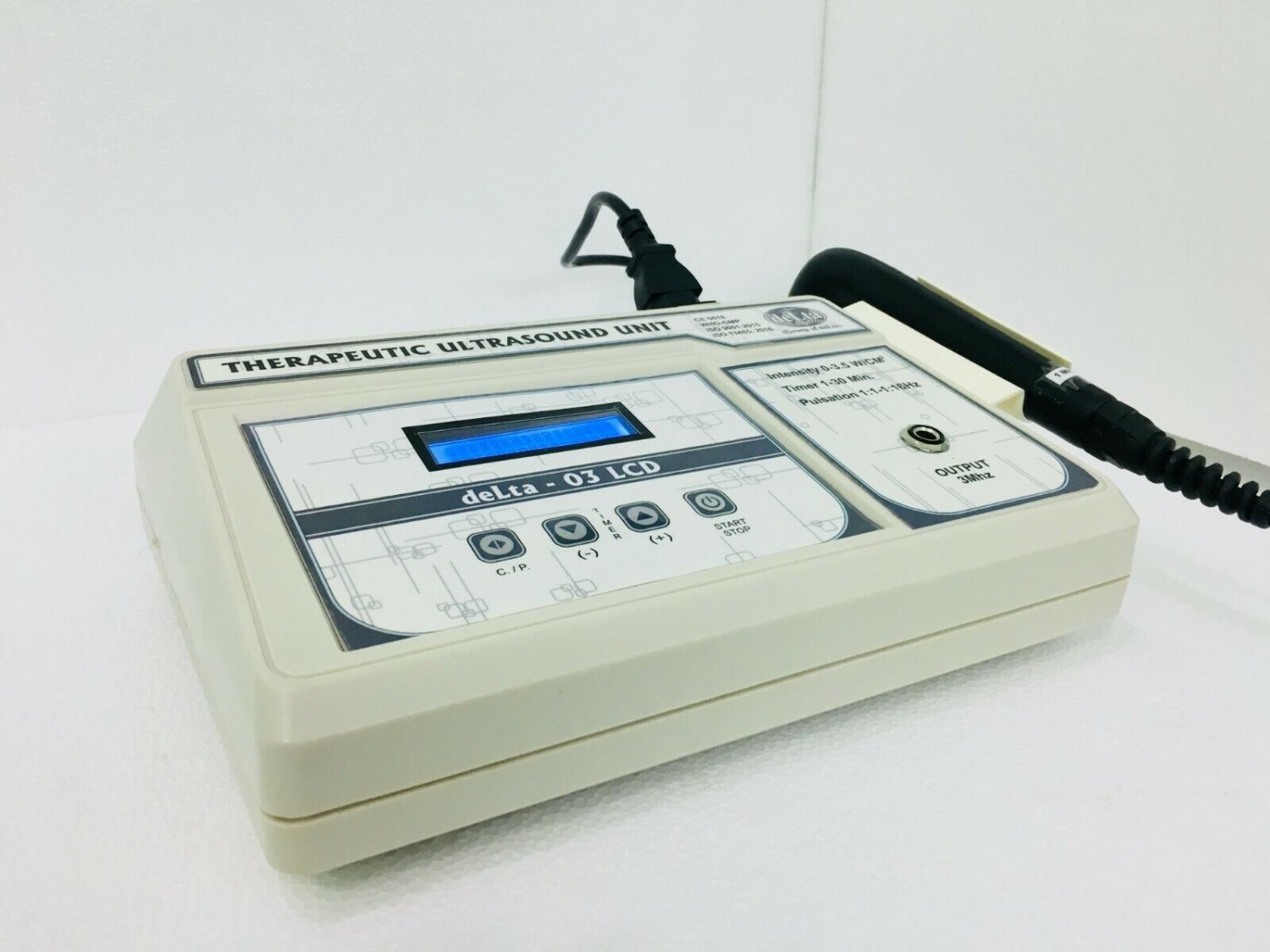 Professional Ultrasound therapy 3Mhz Frequency LCD Cont. & Pulse Therapy KAD