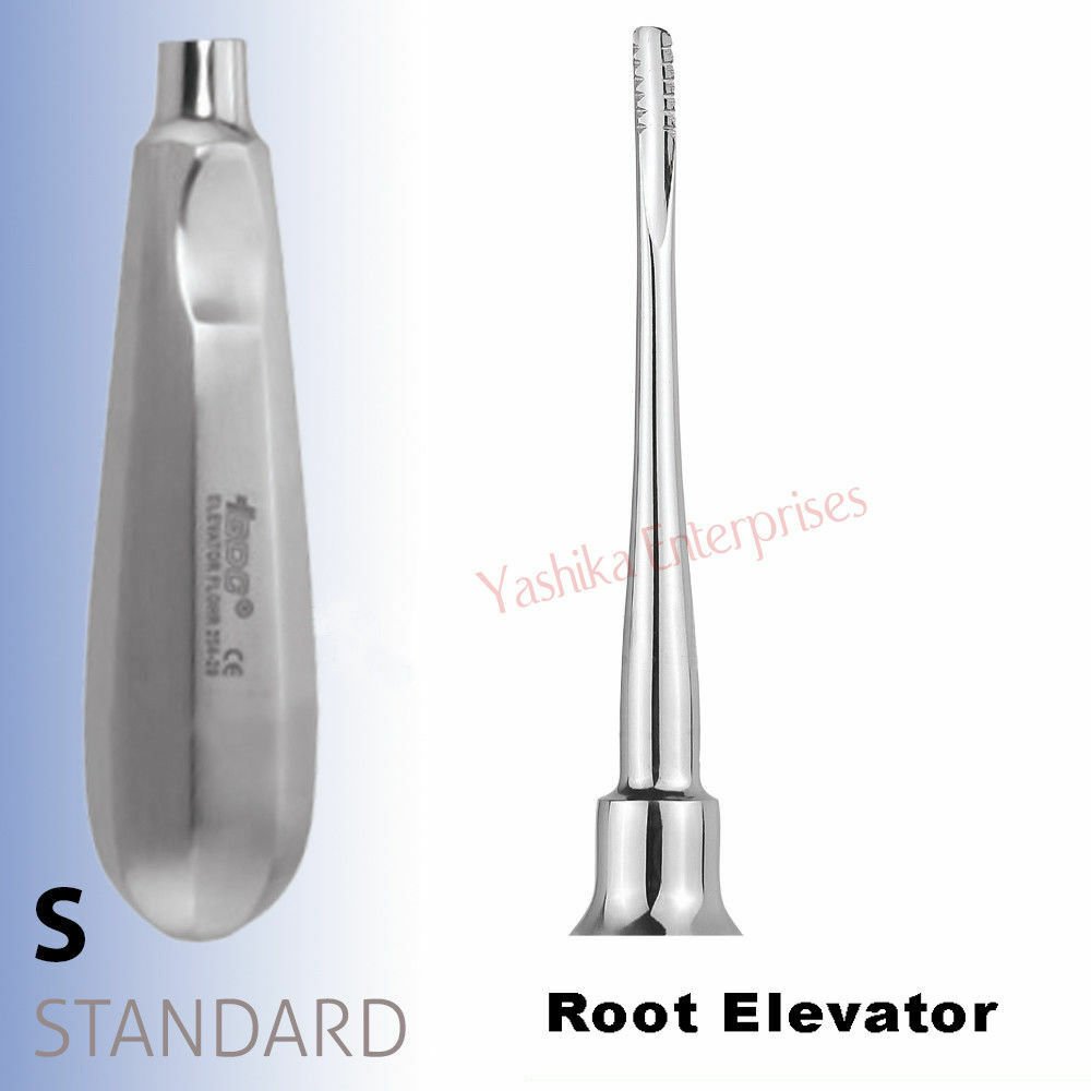 Dental Oral Surgery Root Elevator Lindo Levian Straight (2.5x5mm) Standard LLS3