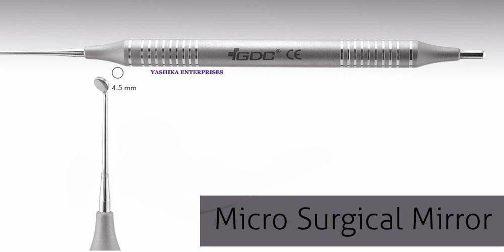 Dental Micro Surgical Mirrors Round Mirror # Large (4.5mm) MMR Mouth Mirror FWFJ