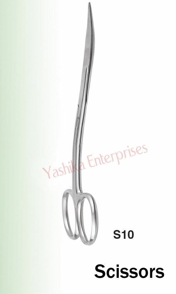 Dental Instrument SCISSORS Standard S10 Goldman Fox # Double Curved (13cm)